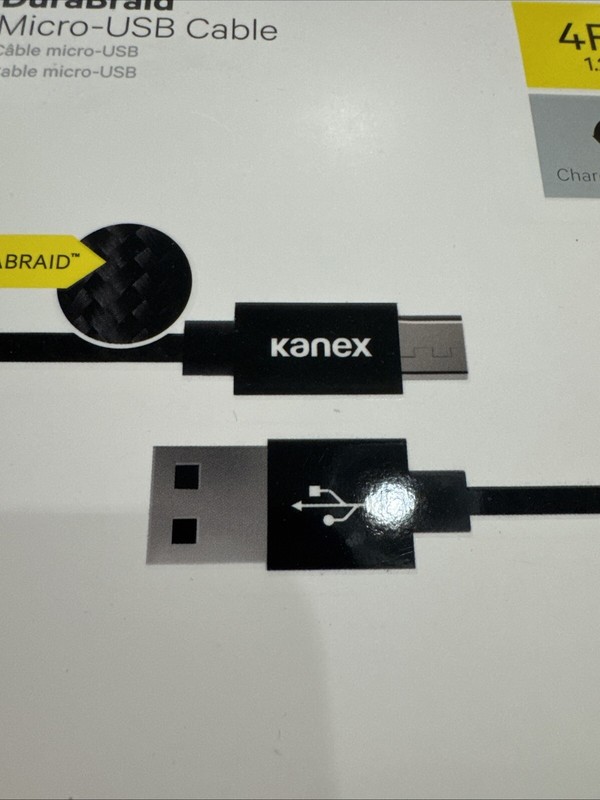 Kanex DuraBraid Premium USB-C to USB-C Charging Cable 4' Black NIB gallery