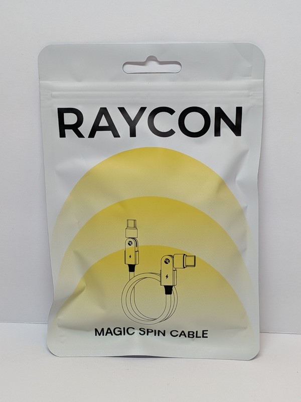 Raycon Magic Spin Cable 100Watt USB-C to USB-C 3.3 Ft High Speed Mint Green NEW