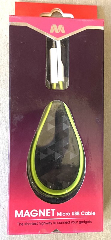 MYBAT Micro USB Magnetic Cable NOS Gold Plated USB Port