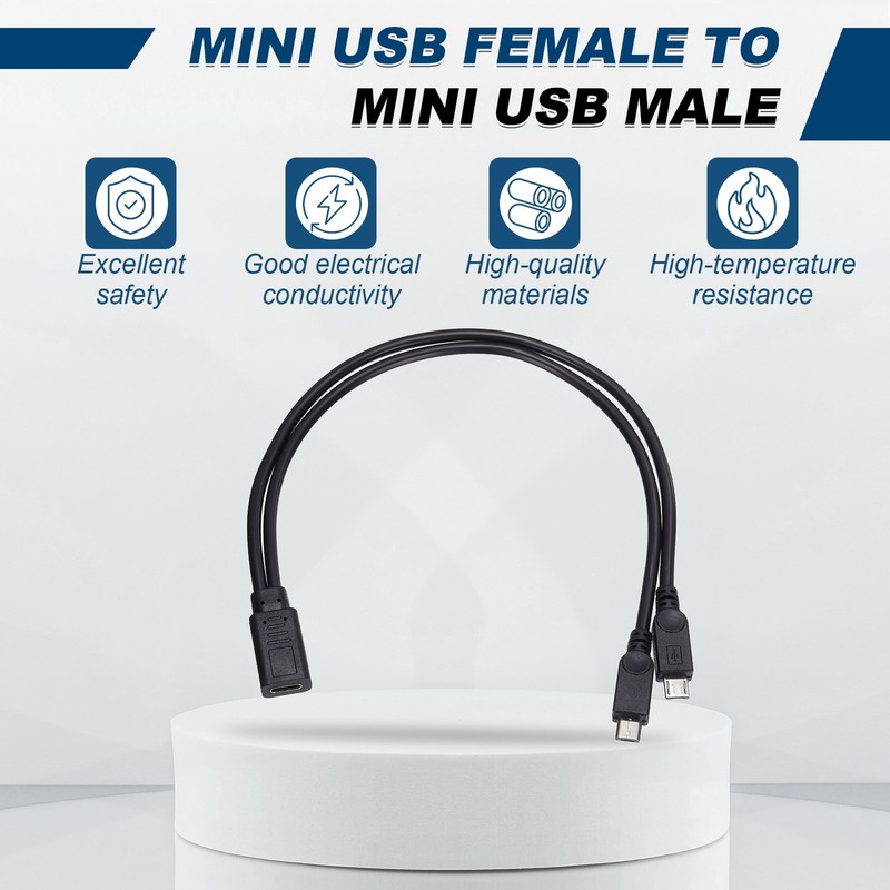 Type C Female to Micro USB Male 2 in 1 Splitter 11.8" gallery