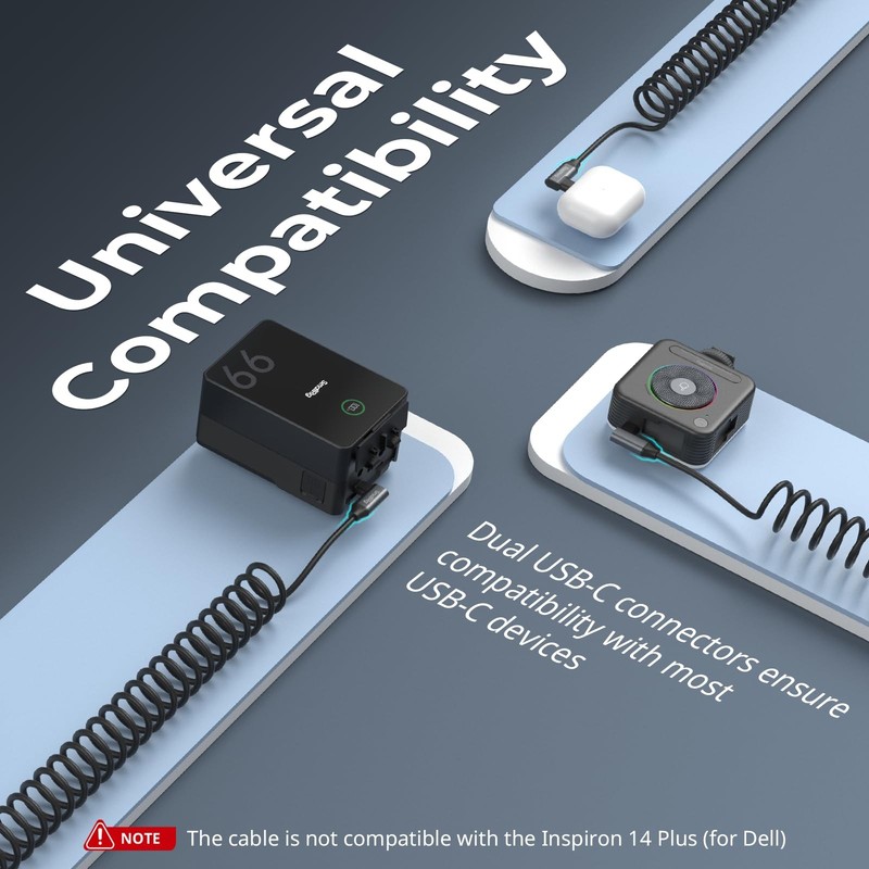 SMALLRIG USB C to USB C Coiled Data Cable (Angled to Angled), 90 Degree Type ... gallery