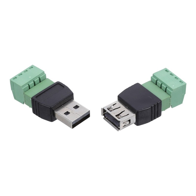 Assorted Color USB 2.0 Screw Terminal Block Connector for Reliable Connection