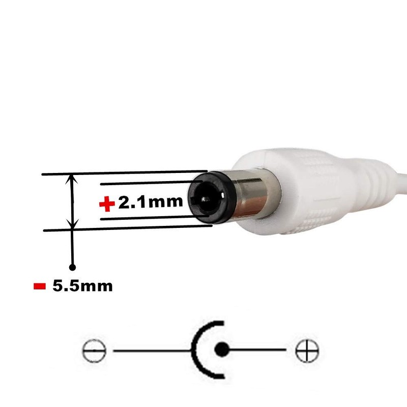 3 PCS 3.3ft White USB to DC Cable 5V USB 2.0 to DC 5.5mm x 2.1mm Power Cord gallery