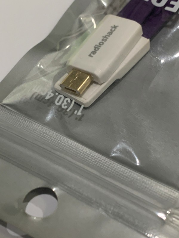 12-Inch Micro USB Cable USB-A Male to Micro USB Male, Purple, with Magnetic Ends gallery