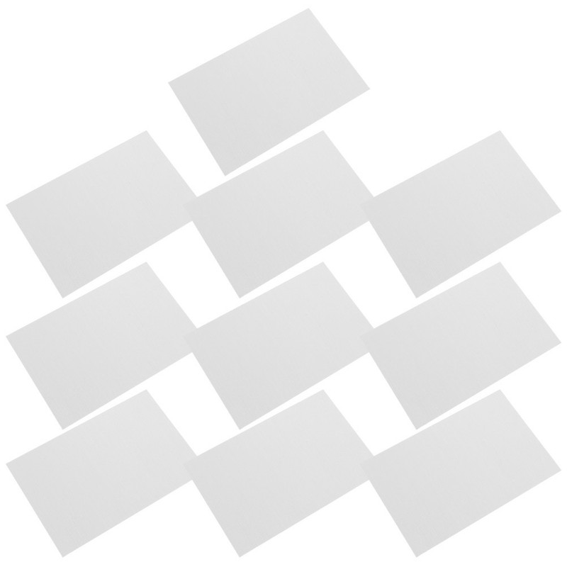 10Pcs Metal Sublimation Blanks Aluminum Plates Silver for Heat Printing gallery