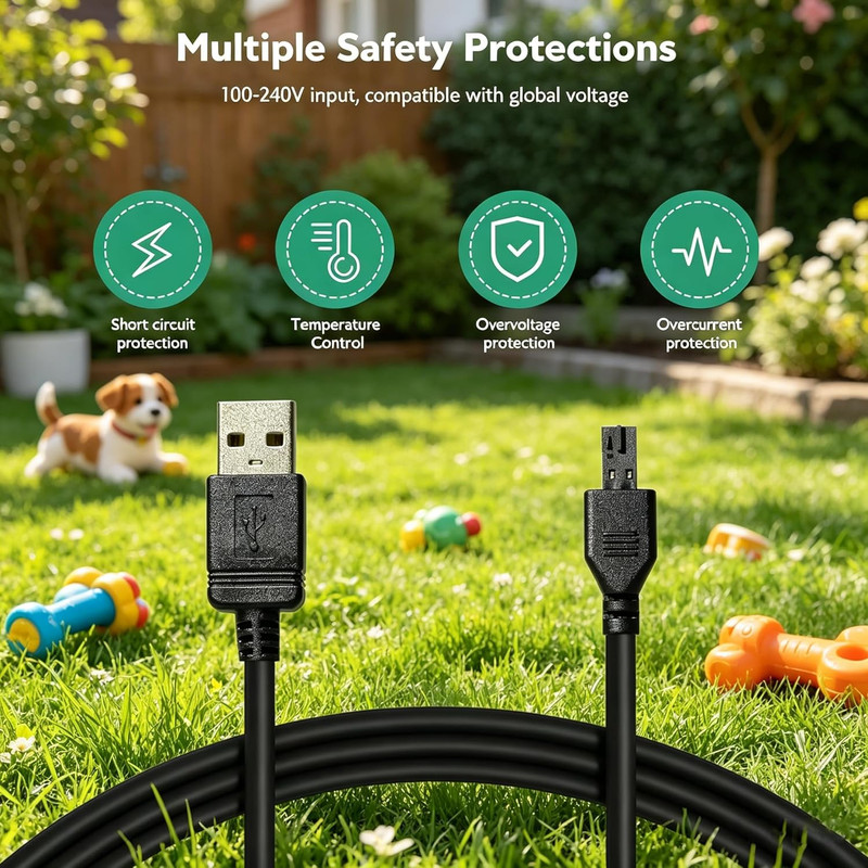 Charger for Petsafe Receiver - 4 Ft USB Charging Cable Replacement Cord for M... gallery