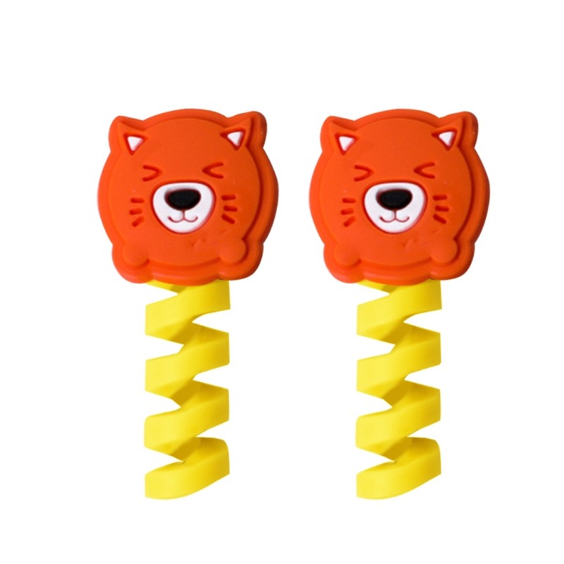 2Pcs Phone Protect Accessory Charging Cable Protectors Cute Charger Protectors gallery