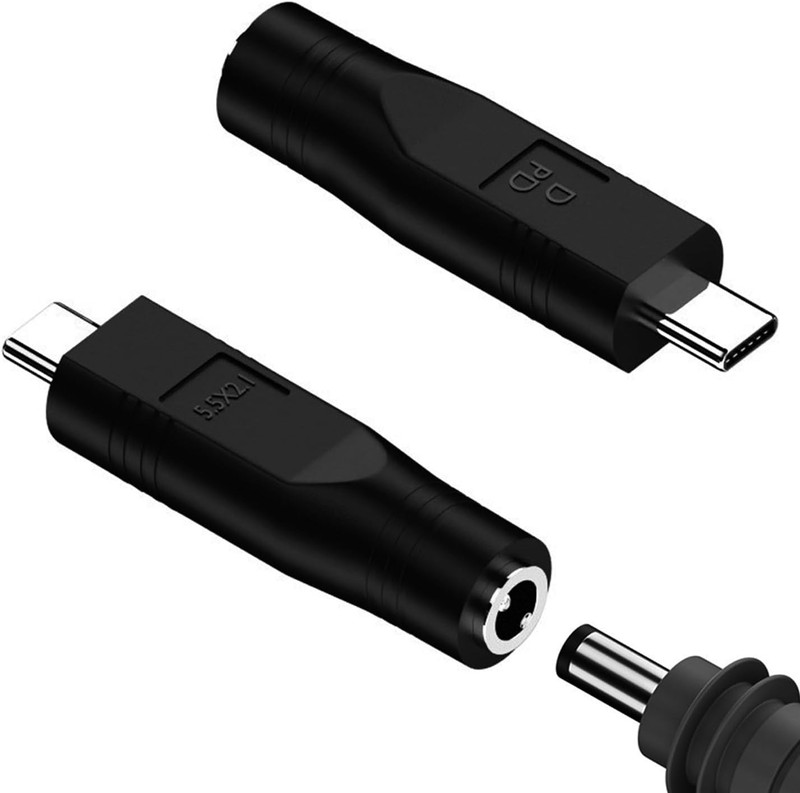 2 Pack USB C Male to DC Female Power Cable Adapter for Starlink Mini, Black