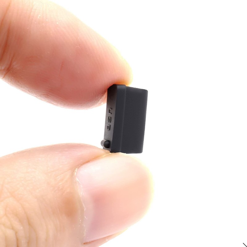 30 Pcs Silicone USB Cap Port Cover Anti Dust Protector for Female End Black gallery