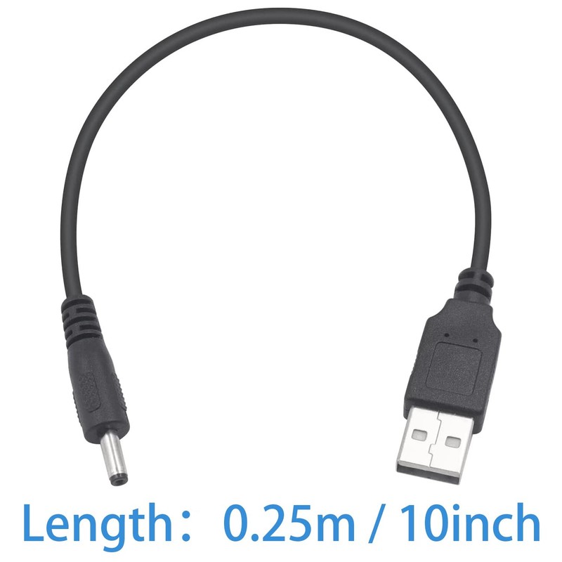 USB to DC Cable, 3.5x1.35 mm 5V DC Power Charging Cord, Electronics Barrel Ja... gallery