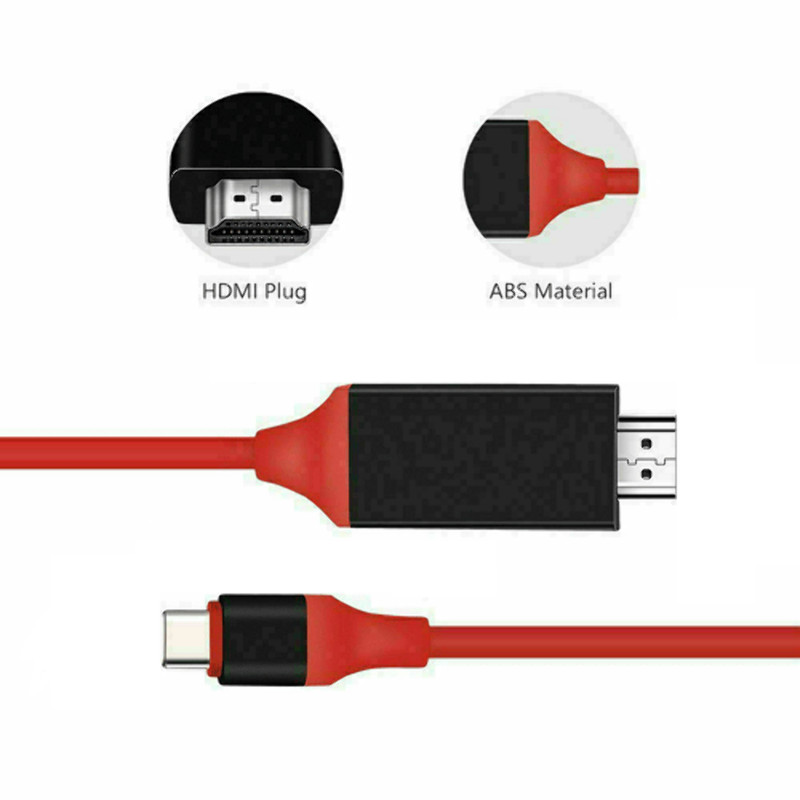 6FT USB-C Type C to HDMI HDTV TV Cable Adapter For iPhone 16,16 Plus, 16 Pro Max gallery