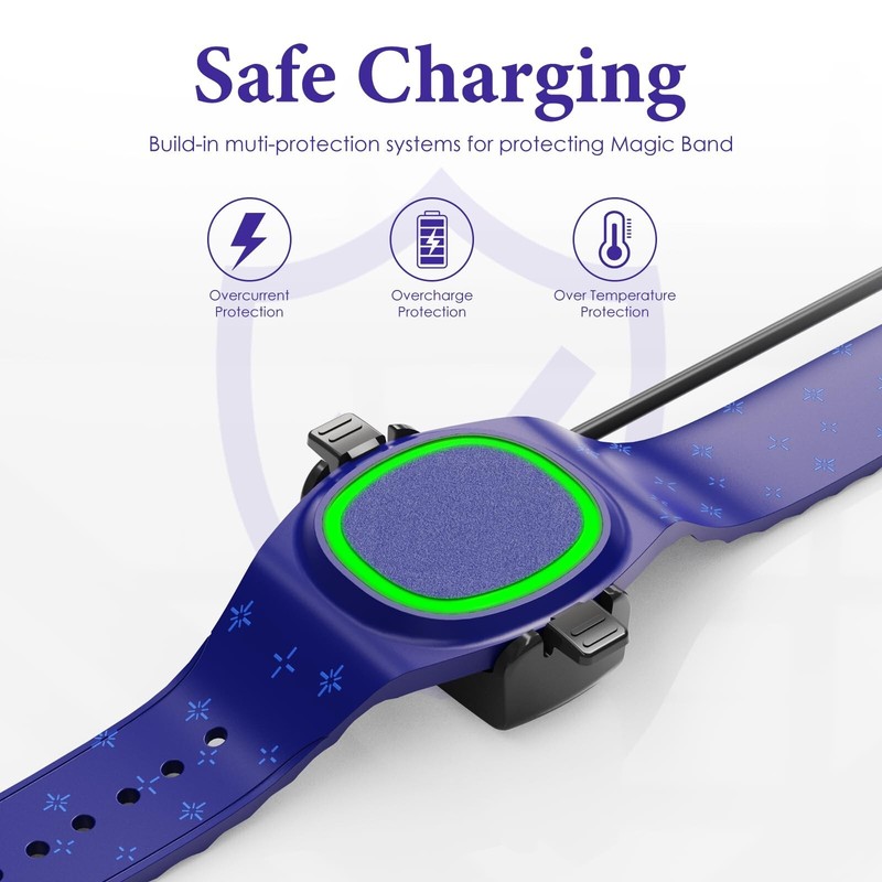 Kuaguozhe 2 Pack Compatible with Disney-Magic Band Plus Charger, 3.3ft Replac... gallery