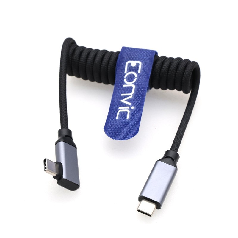 USB 3.2 GEN 2 20Gb/s 100W 4K 60Hz Charging Data Braided Coiled Cable for iPho... gallery