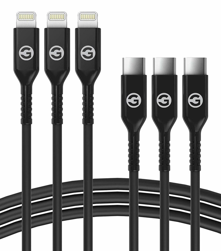 USB-C to Lightning Cables (3 Pack) Apple MFi Certified Charging Cord 3Ft/5Ft/6Ft