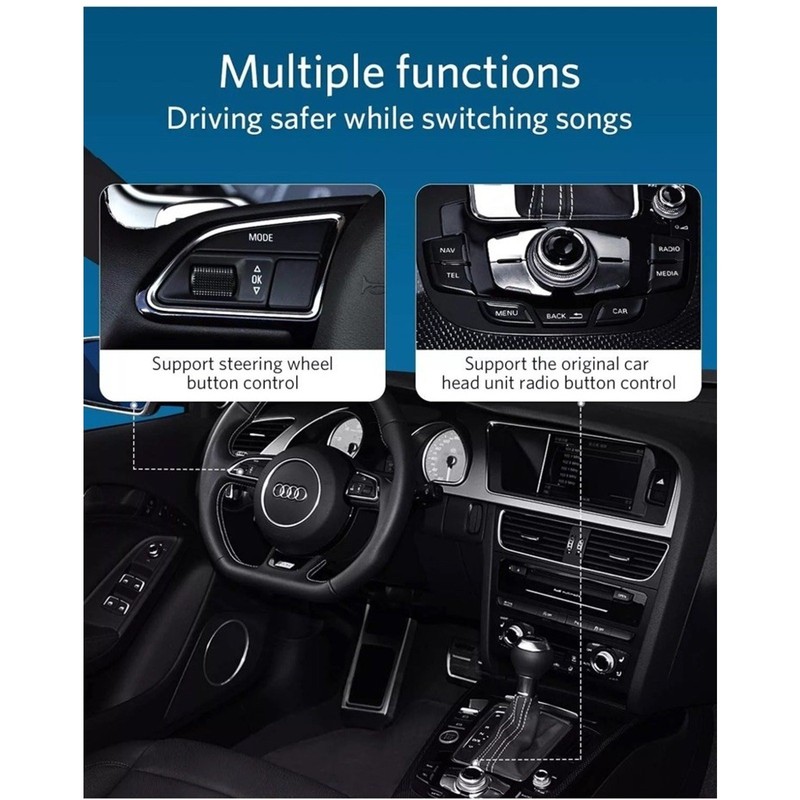 INVERY Airdual Bluetooth 5.0 aptX-HD Adapter Compatible for Audi MMI 3G AMI M... gallery