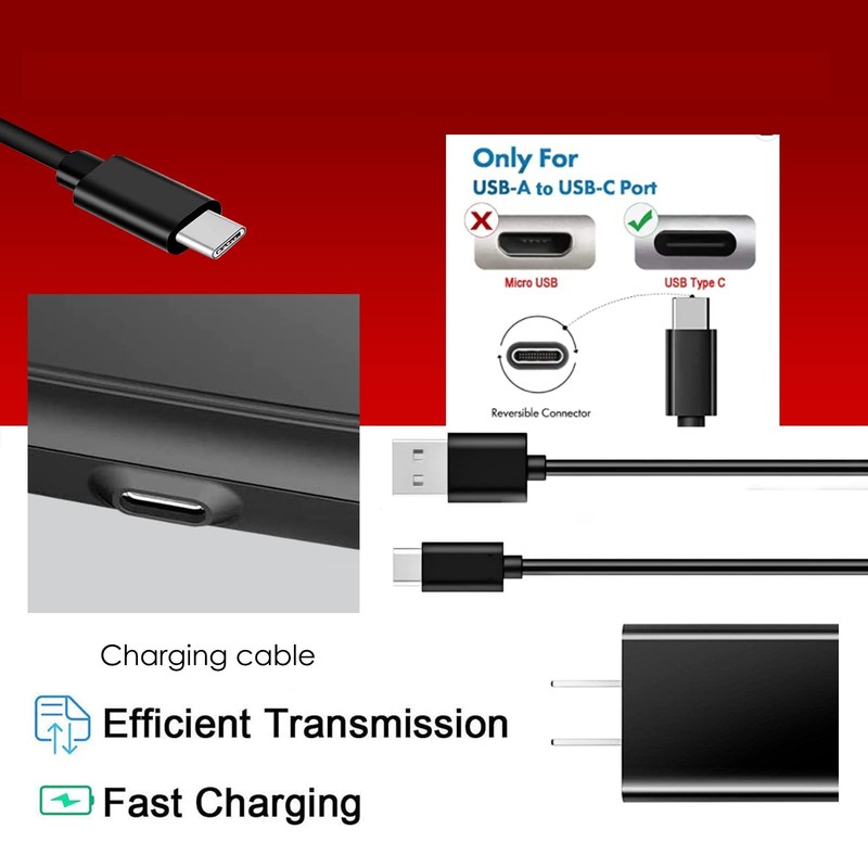 Wall Charger USB Charging Cable Cord for Sony WH CH520/WH CH720N, WH-CH710N, ... gallery