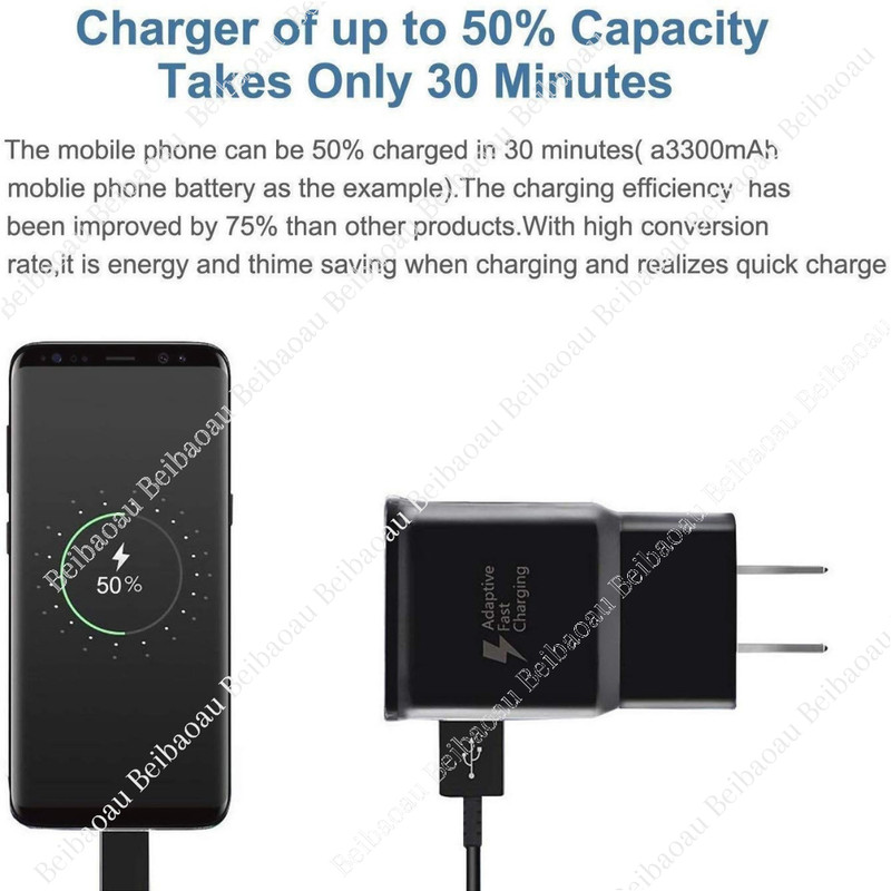 10Pack USB Fast Wall Charger AC Power Adapter Charging Block For Samsung Android gallery