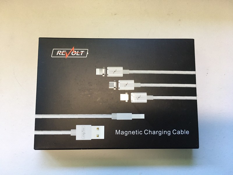 Revolt Magnetic charging cable IOS/MicroUSB/Type C Length 3.94ft/120cm