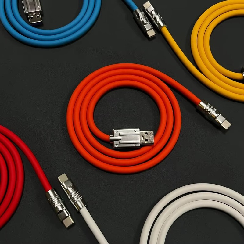 MVQF 6A S Charge 120W USB Cable Type-C To iOS Lighting Liquid Silicone gallery