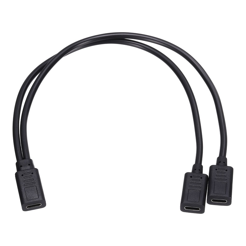Type C Female to Type C Female 2 in 1 Splitter 11.8″