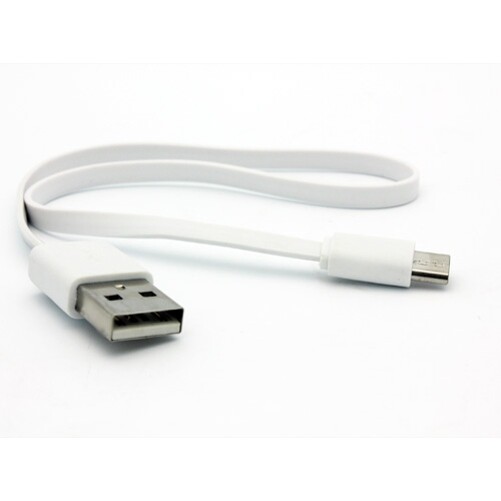 1ft Short USB Cable MicroUSB Charger Cord Power Wire Flat Fast for SmartPhones gallery