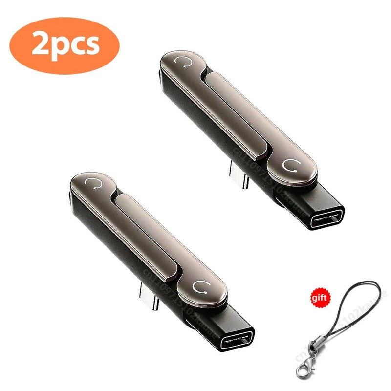 1/2/3PCS Type C Phone Charging Bracket Adapter 240W Fast Charging OTG Type-C gallery