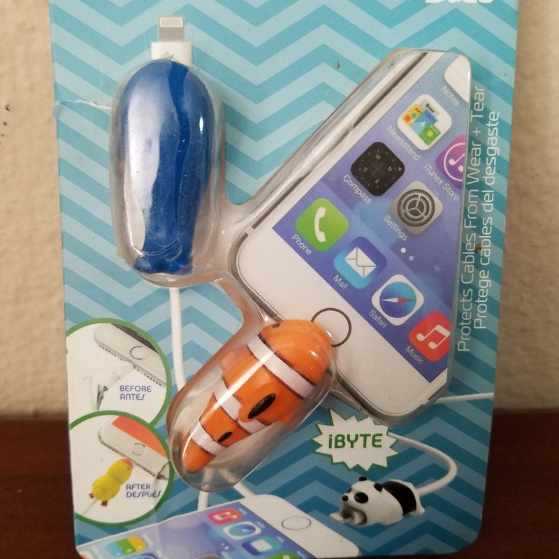 Tzumi Cord Bytes Cable Protectors From Wear Tear Whale and Clownfish X305 gallery