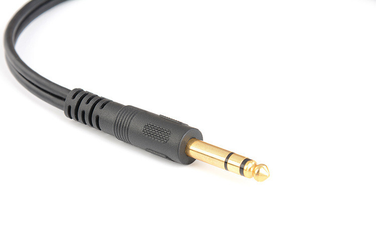 6.35mm 1/4 inch Stereo Audio male to Dual 6.35mm female Y Splitter Adapter Cable gallery