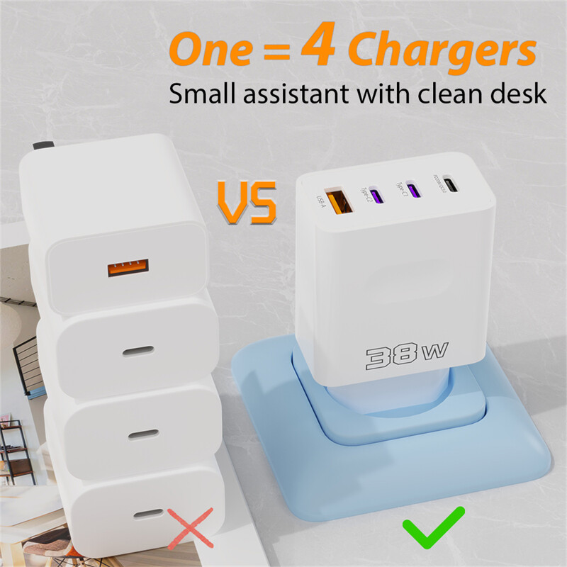 38W Fast Wall Charger Adapter & 4Ft USB C Cable For Samsung S24 S23 S22 S21Ultra gallery