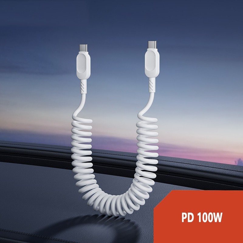 Durable Retractable USB-C Cable 100W PD Fast Charger for Laptop Mobile Devices gallery