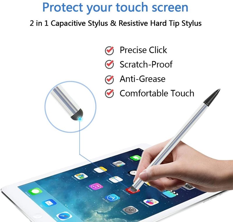 Stylus Capacitive and Resistive Pen Touch Compact Lightweight for Cell Phones gallery