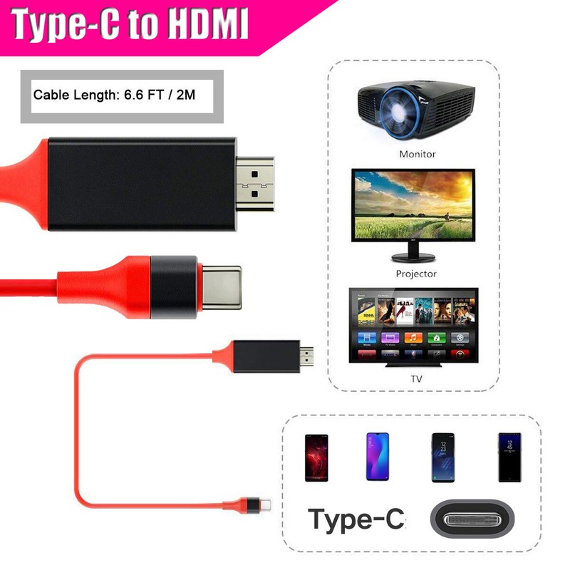 For Apple iPhone 16 Pro Max 16 Plus 16e Type C Phone to HDMI HD TV Cable Adapter gallery