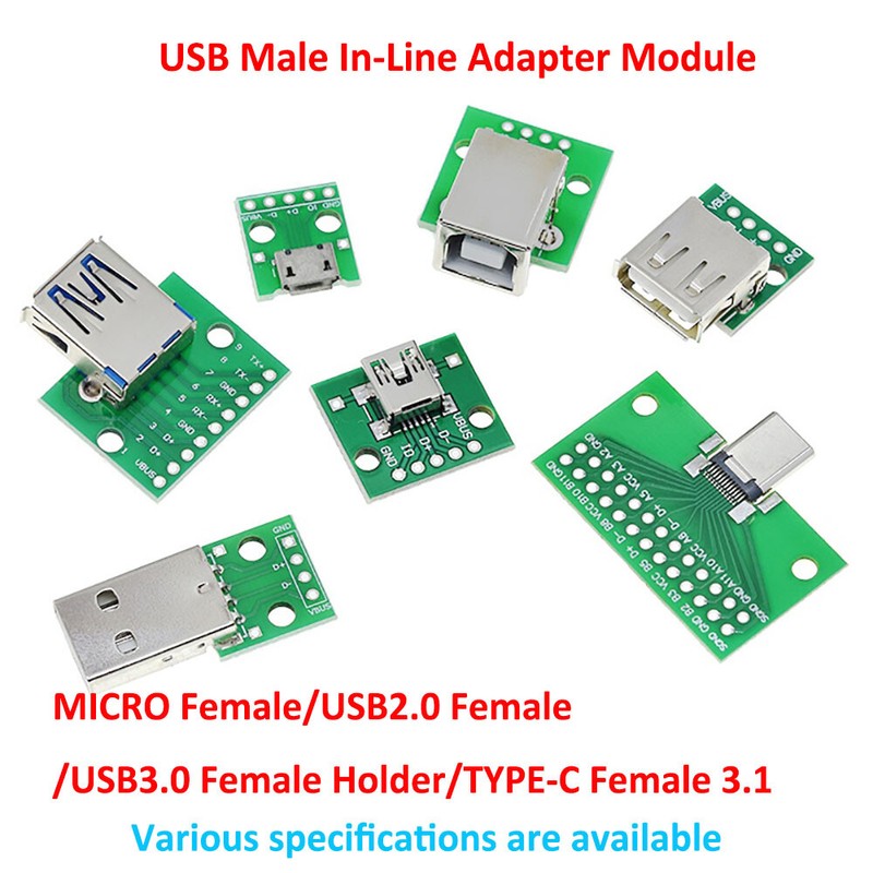 Typec Soldered Module Circuit Board Power Supply-USB to2.0/3.0 Female/Male MICRO gallery