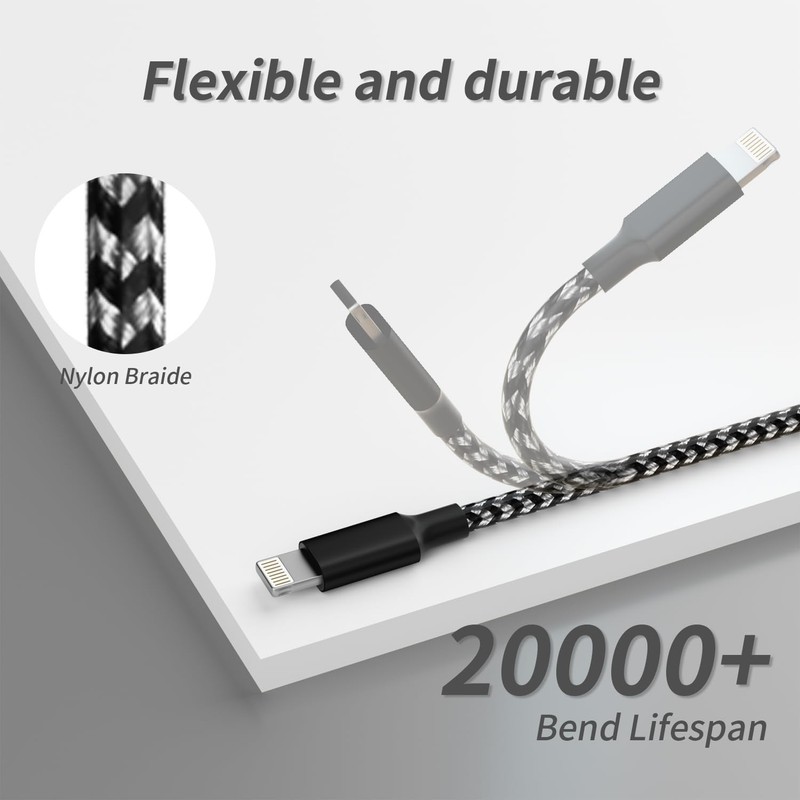 Travel Essentials Multi Charging Cable, USB Cable Universal Charger, 2Pc4FT gallery