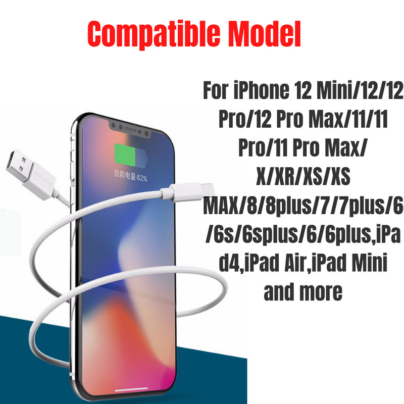 3Ft 6Ft USB Fast Charger Charging Cable Cord For iPhone 14 13 12 11 Pro XR 8 7 6 gallery