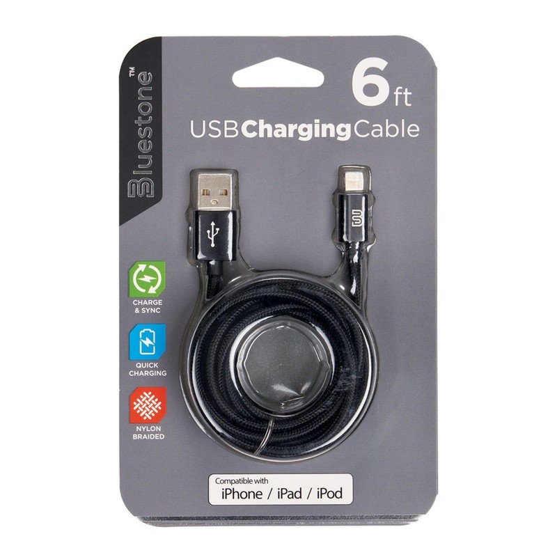 Bluestone 6FT 8-Pin charge and sync cable- fast charging cable