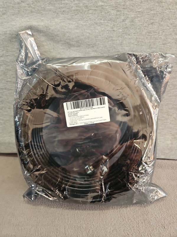36ft Low Loss Coaxial Extension Cable 50 Ohm SMA Male to N Male (C6)