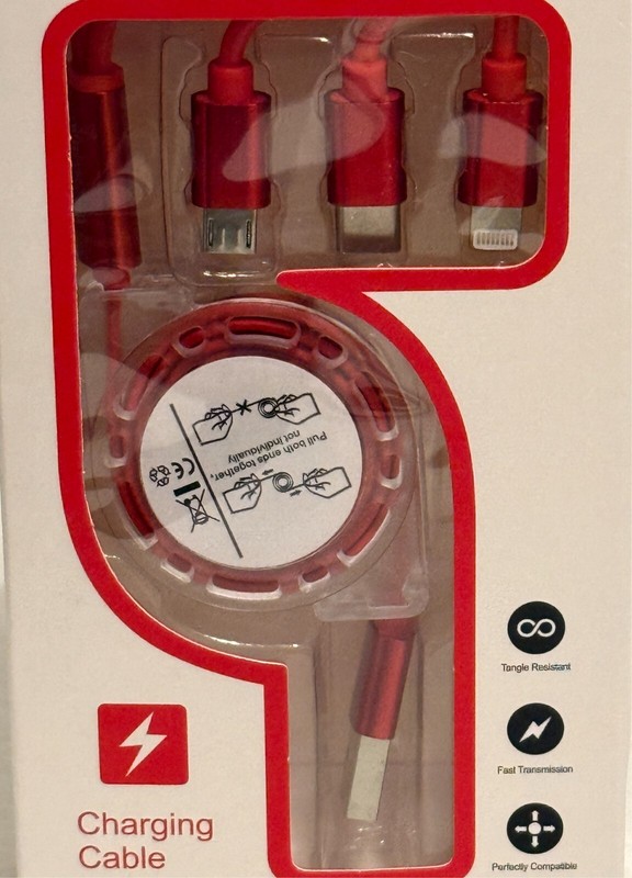 3 in 1 Fast USB Charging Cable Universal Multi Function Cell Phone Charger Cord gallery