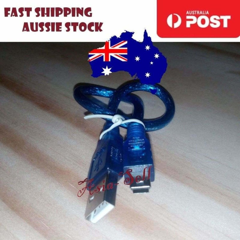 30cm USB 2.0 A to MINI B USB 5 pin Male Data Charge Cable Cord Phone