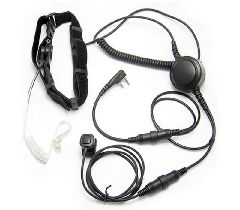 ADJUSTABLE LARYNGOPHONE FOR KENWOOD WOUXUN PUXING LINTON LUTHOR FOREHEAD THROAT