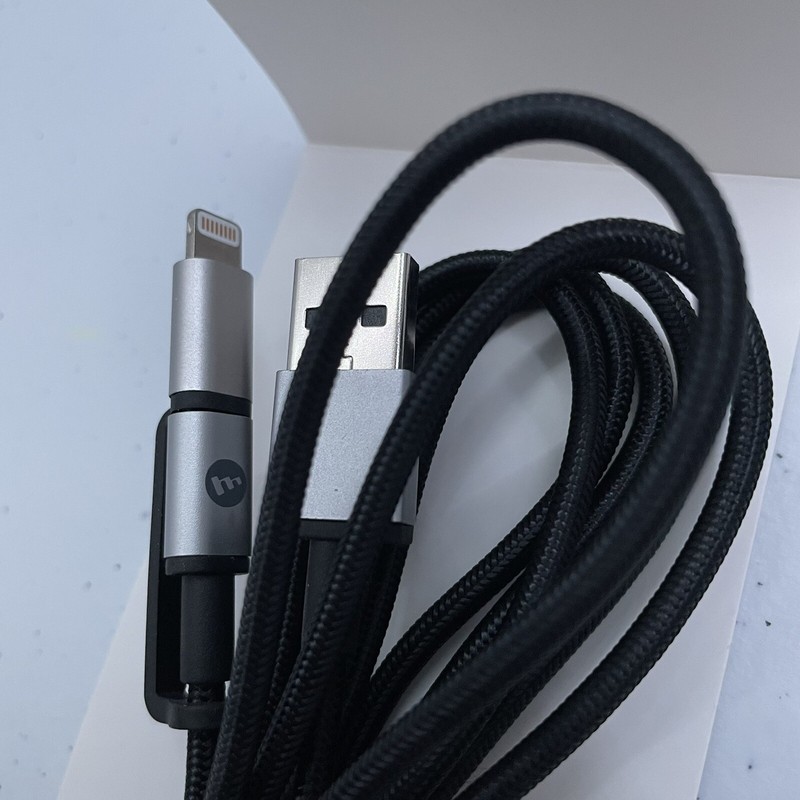 iPhone & Android charger-Mophie Essentials 6.5FT/2M 2-in-1 charge & sync gallery