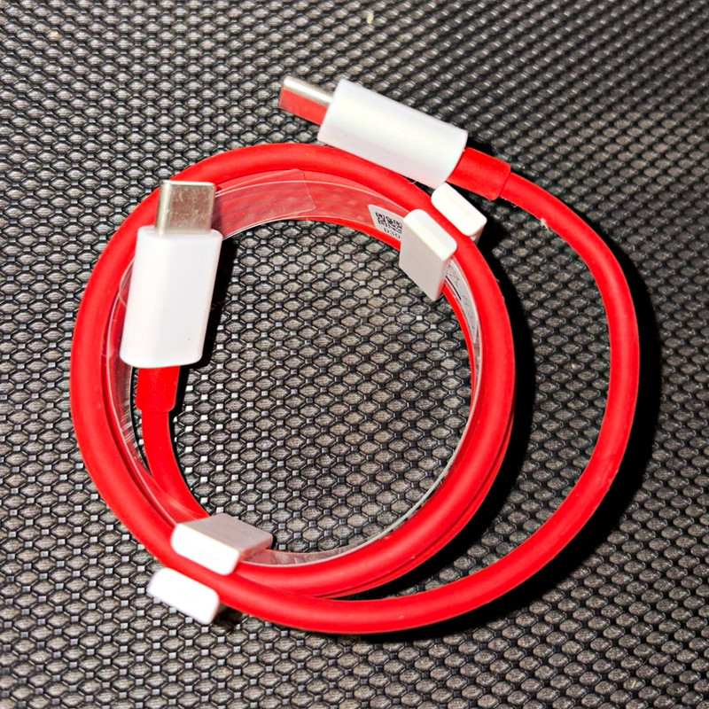 Braided Reversible USB-C to USB-C Charging Cable 3 ft Red/White Universal