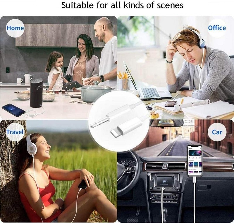[Apple MFi Certified] Aux Cord for iPhone, Lightning to 3.5 mm Headphone Jack Ad gallery