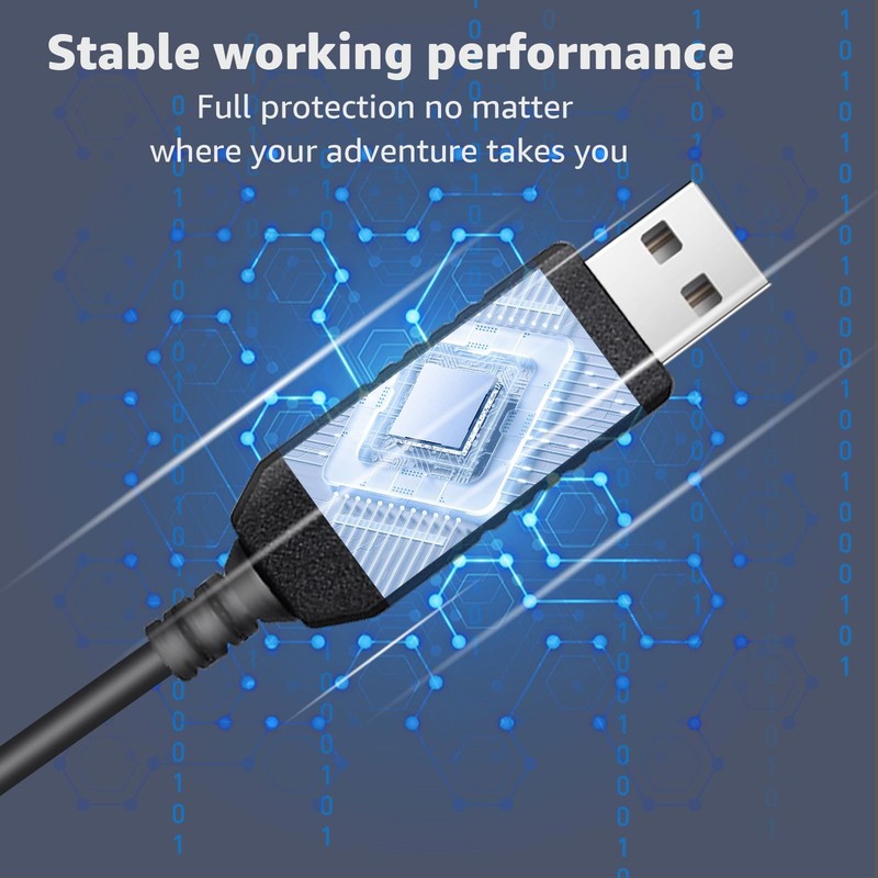 USB to RJ11 Cable 4.92FT USB 5V-12V Compatible with Escort Uniden Beltronics gallery