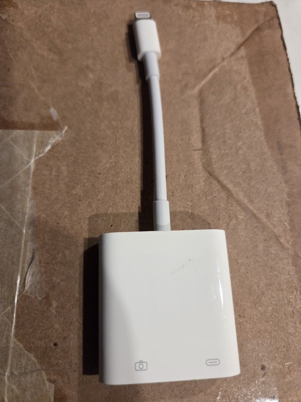 Apple Lightning to USB Camera Adapter w/ Lightning Port White MD821AM/A gallery