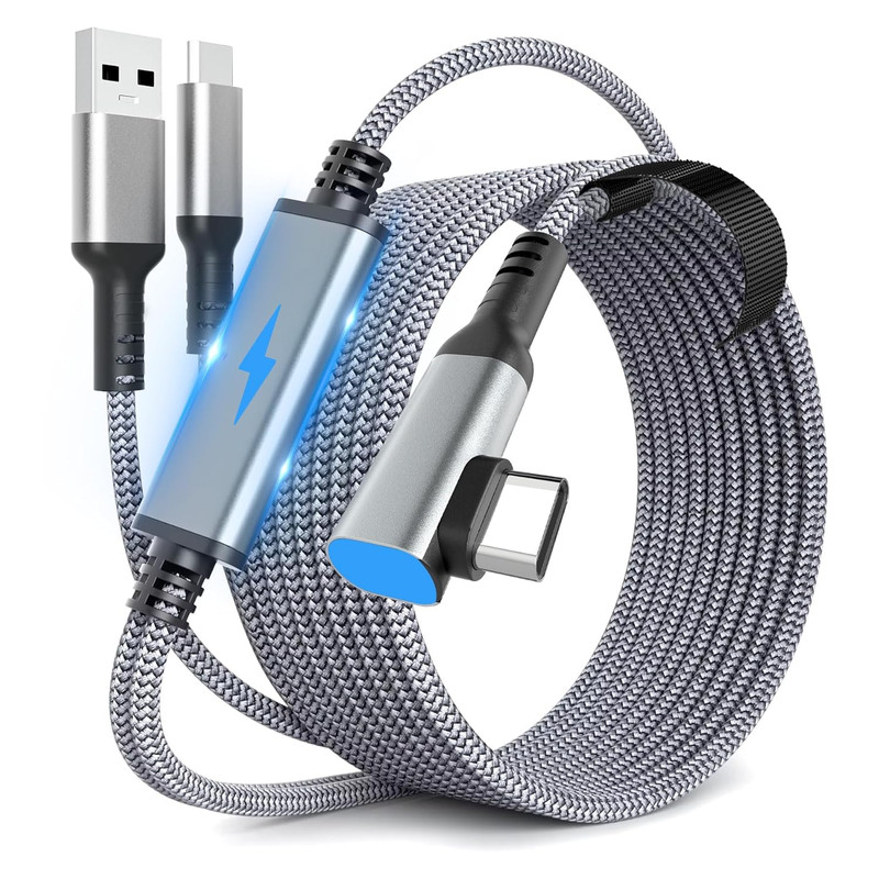 Link Cable for Meta Quest 3 3 2 16FT USB C Charging Data Sync VR Headset Cable