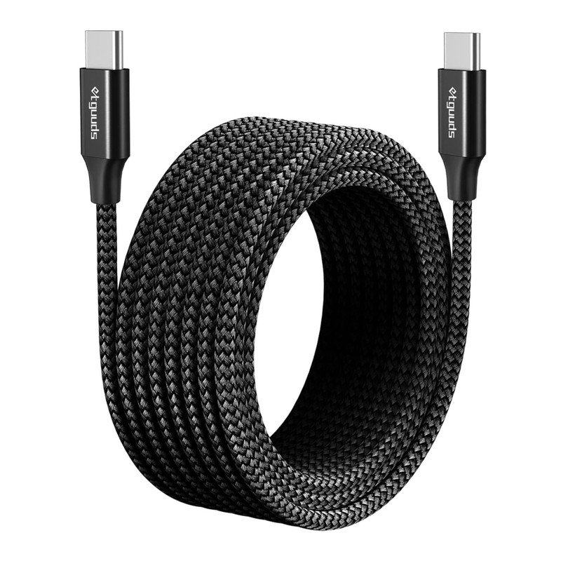 Durable 16ft Double Braided USB-C Charging Cord