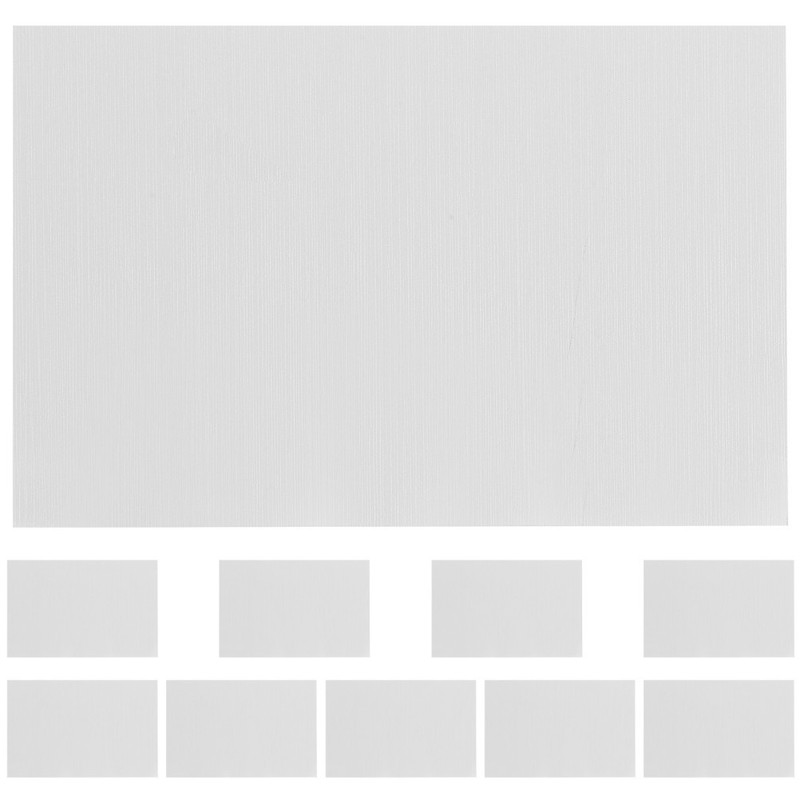 10Pcs Reusable Sublimation Aluminum Plates Silver Metal Blanks for Heat Transfer