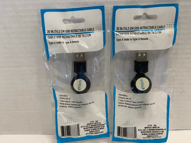 2 USB 30″ Type A Female to USB 3.0 Type A Male Port Converter Adapter NEW