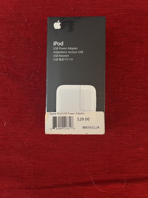 Apple iPod 1st Generation USB Power Adapter MA592LL/A